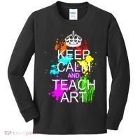 Keep Calm And Teach Art Kids Long Sleeve Shirt thumb 0