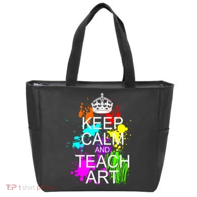 Keep Calm And Teach Art Tote Bag