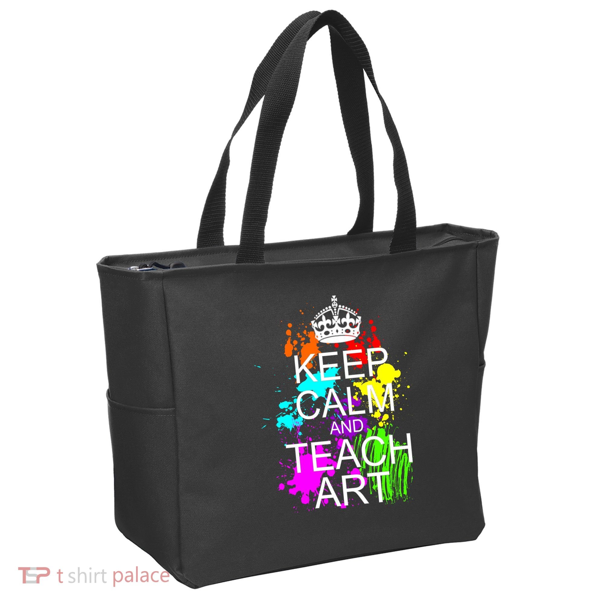 Keep Calm And Teach Art Bag