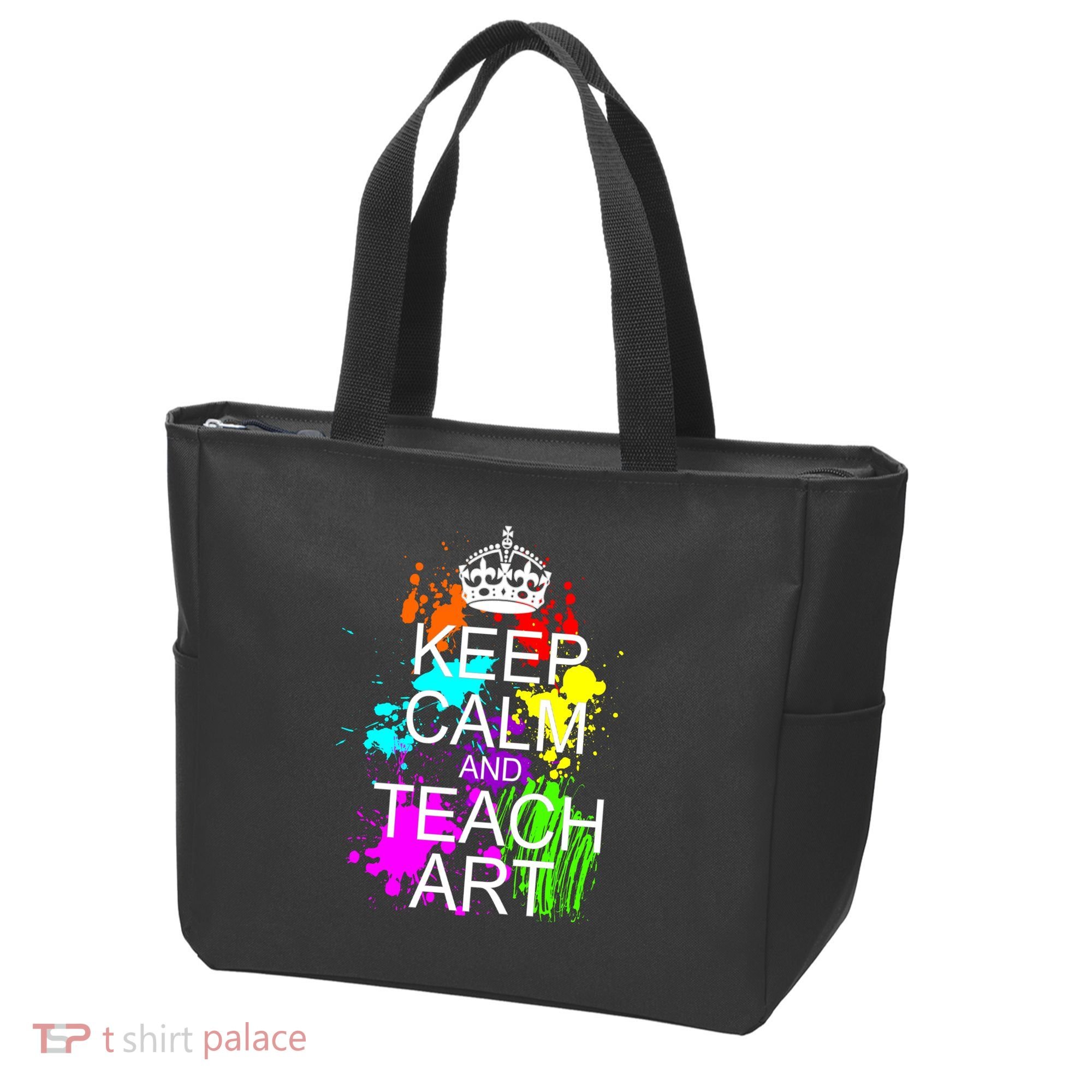 Keep Calm And Teach Art Bag