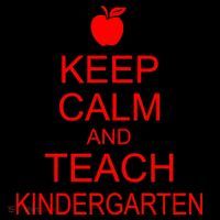 Keep Calm And Teach Kindergarten Button thumb 1