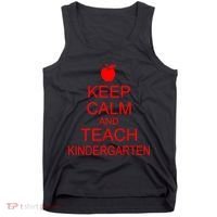 Keep Calm And Teach Kindergarten Tank Top thumb 0