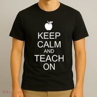 Keep Calm and Teach On T-Shirt thumb 3