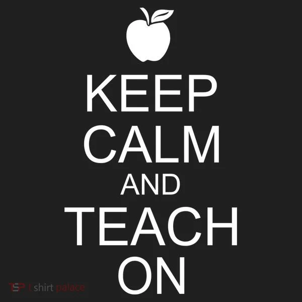 Keep Calm and Teach On Tumbler