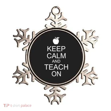 Keep Calm and Teach On Ornament