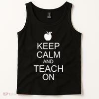 Keep Calm and Teach On Tank Top thumb 2