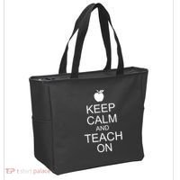 Keep Calm and Teach On Bag thumb 2