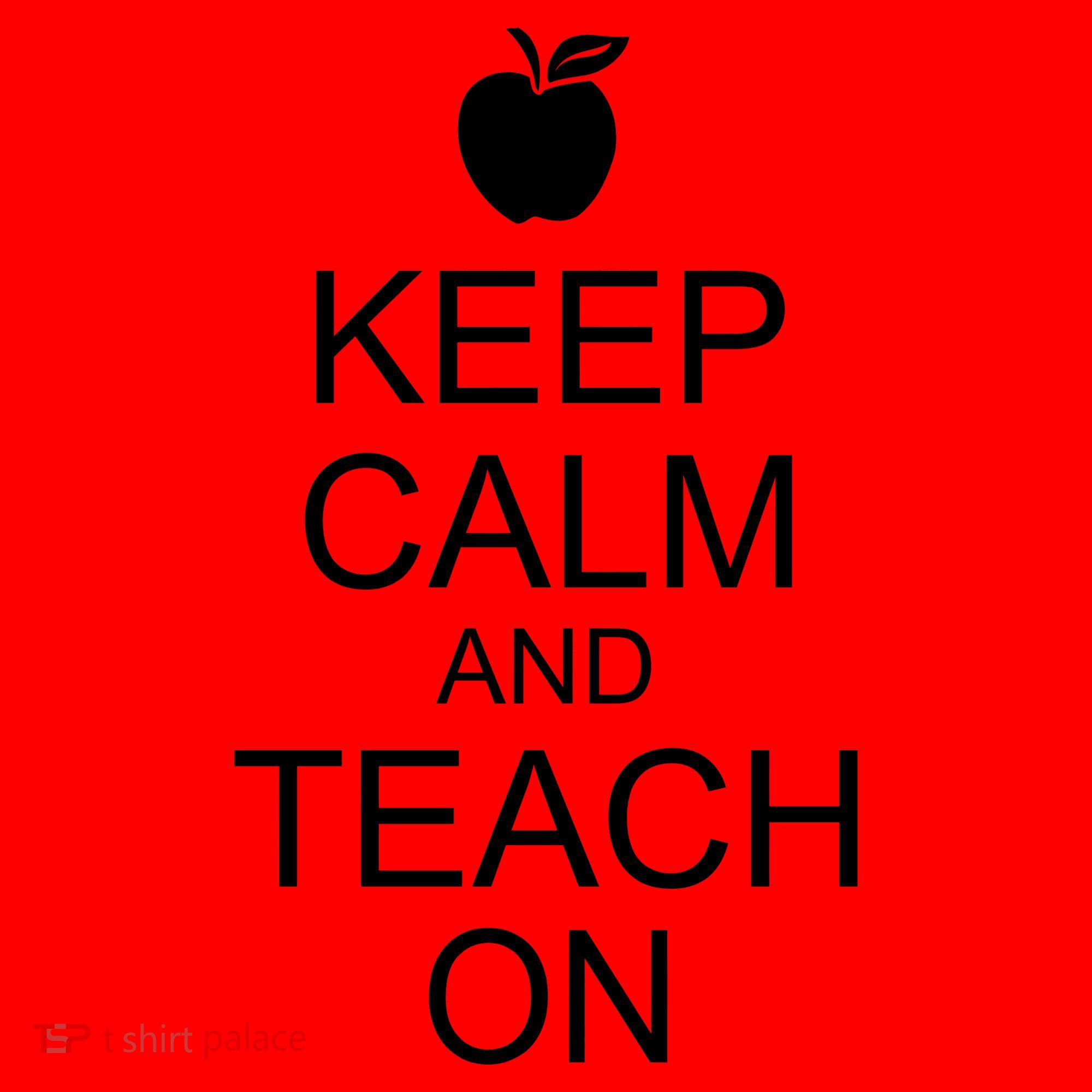Keep Calm and Teach On Santa Hat