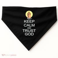Keep Calm and Trust God USA-Made Doggie Bandana thumb 0