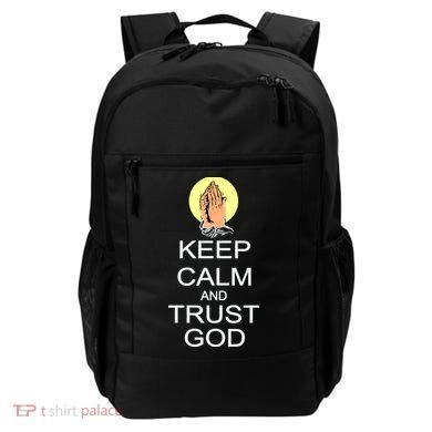 Keep Calm and Trust God Backpack