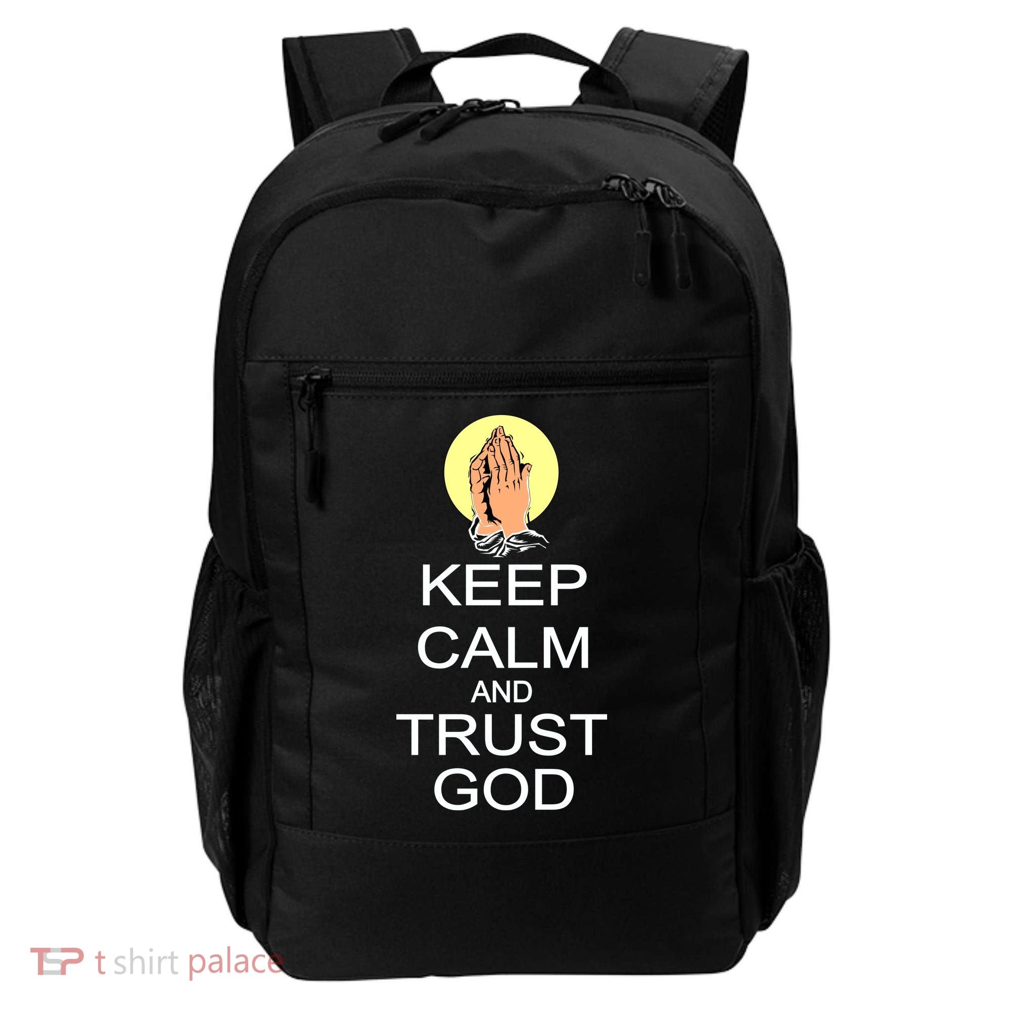 Keep Calm and Trust God Backpack