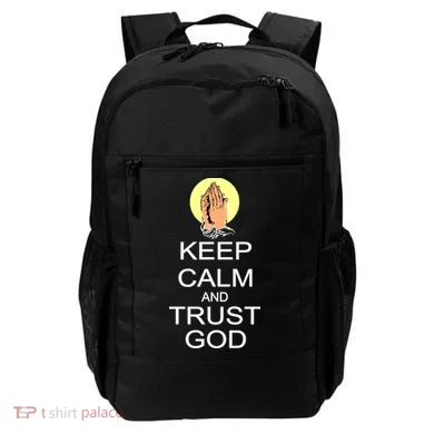Keep Calm and Trust God Backpack