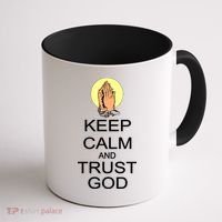Keep Calm and Trust God Coffee Mug thumb 1