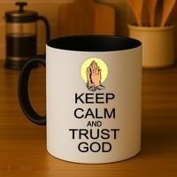 Keep Calm and Trust God Coffee Mug thumb 4