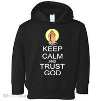Keep Calm and Trust God Toddler Hoodie thumb 0