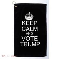 Keep Calm And Vote Trump Golf Towel thumb 0