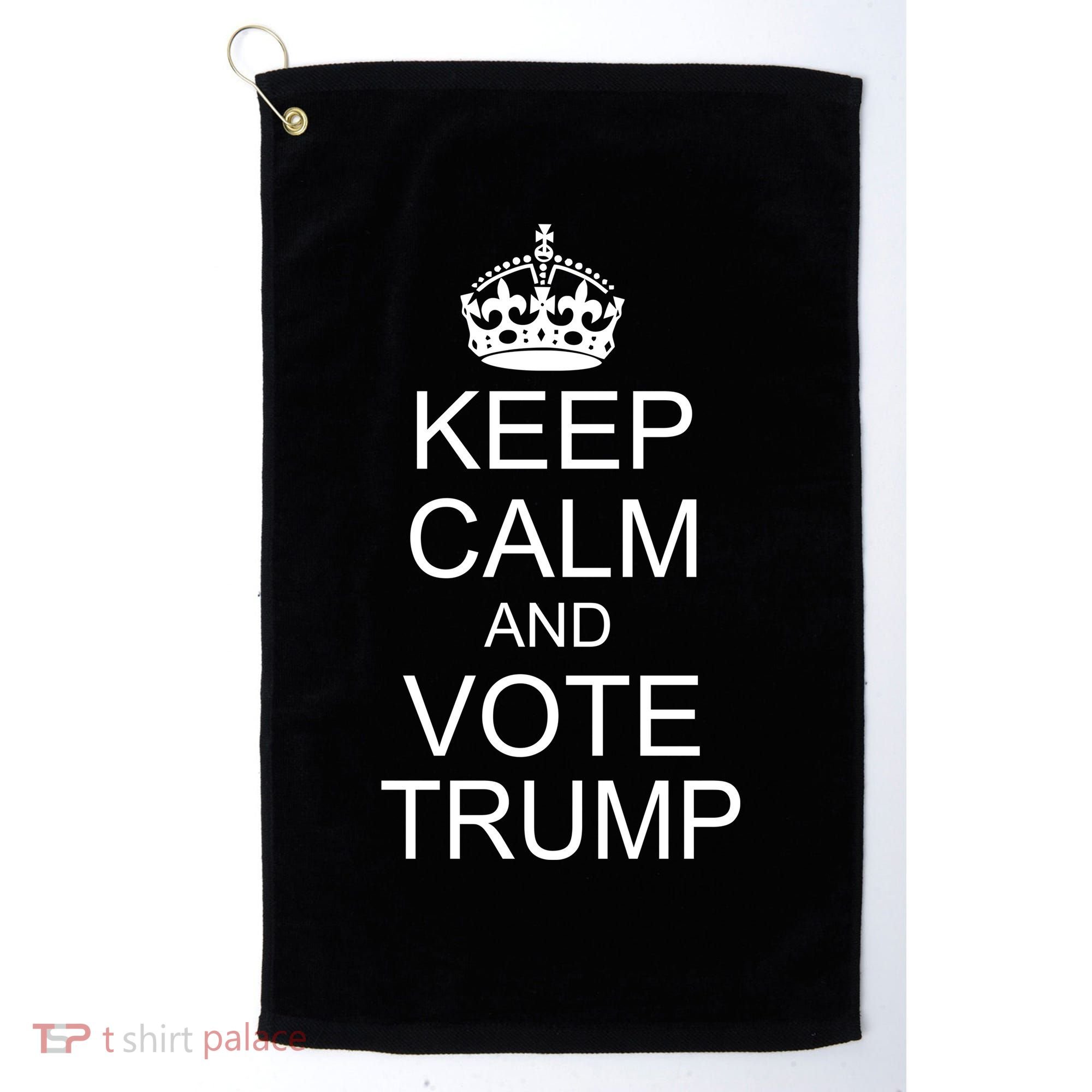 Keep Calm And Vote Trump Golf Towel