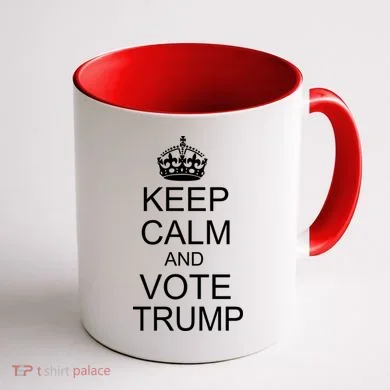 Keep Calm And Vote Trump Coffee Mug back