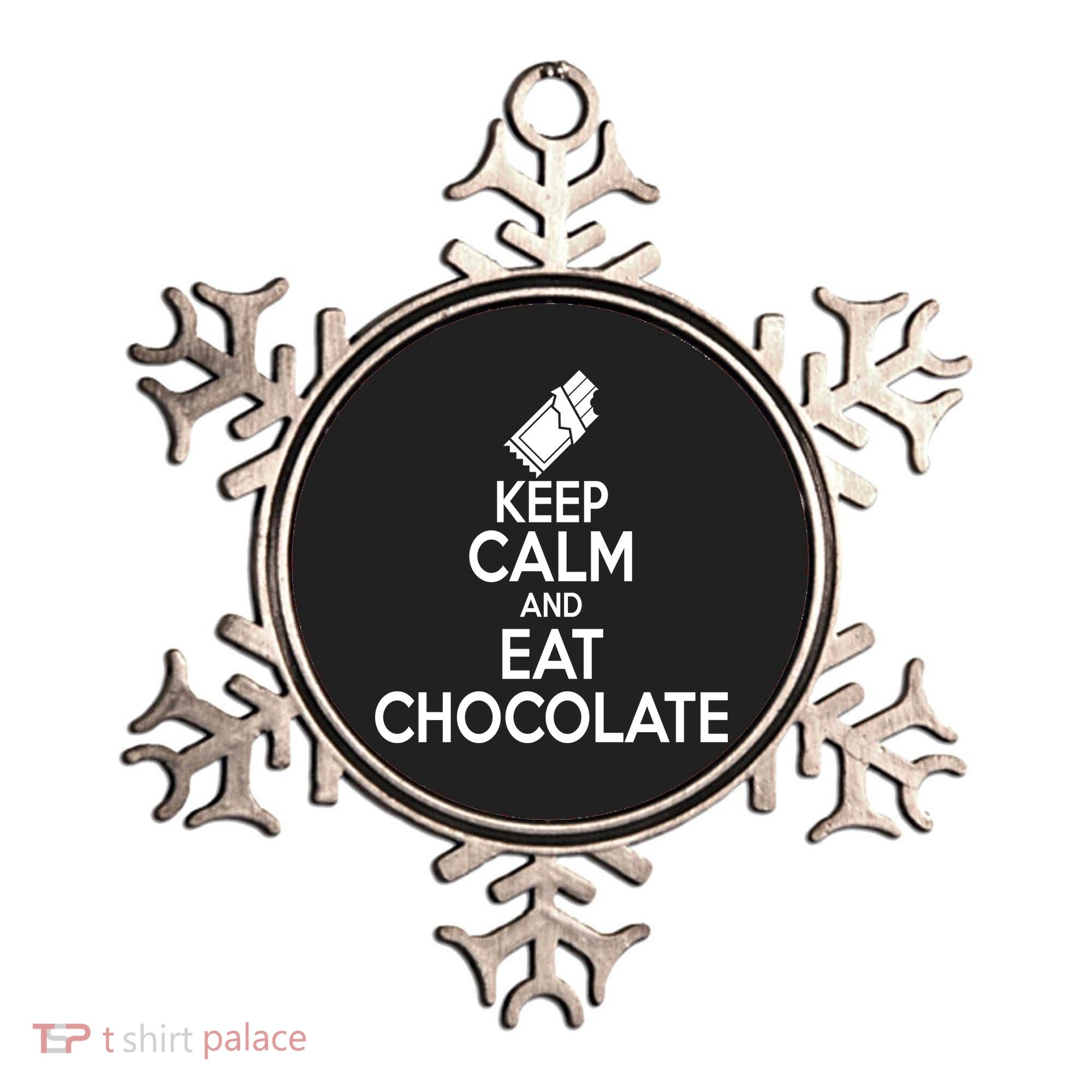 Keep Calm At Eat Chocolate Ornament