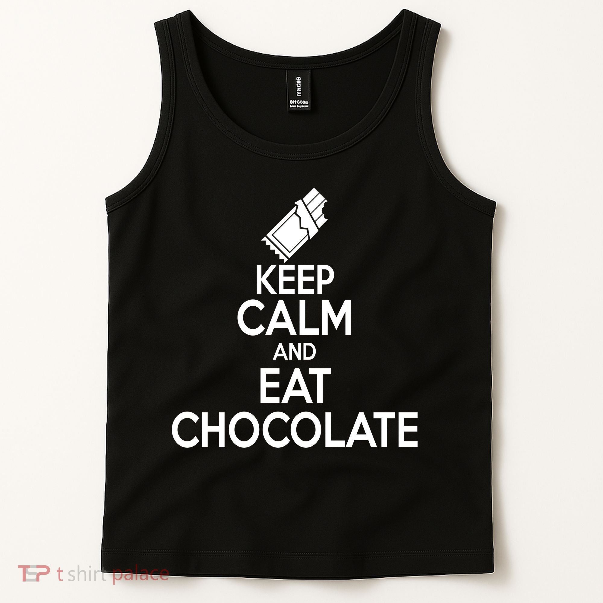 Keep Calm At Eat Chocolate Tank Top