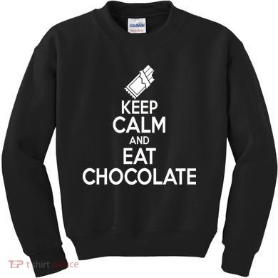 Keep Calm At Eat Chocolate Kids Sweatshirt