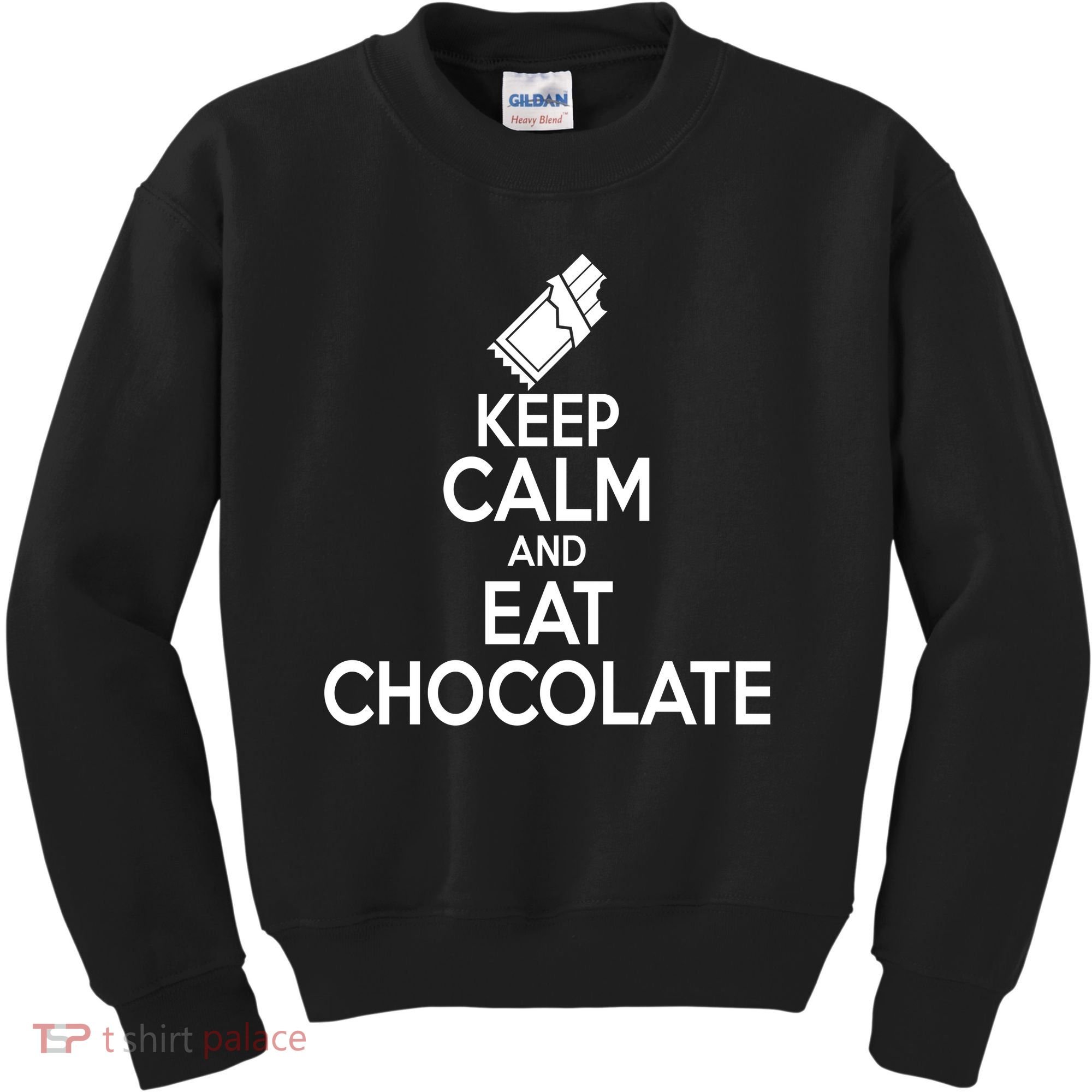 Keep Calm At Eat Chocolate Kids Sweatshirt