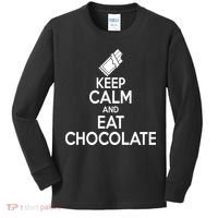 Keep Calm At Eat Chocolate Kids Long Sleeve Shirt thumb 0