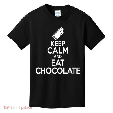 Keep Calm At Eat Chocolate Kids T-Shirt