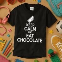 Keep Calm At Eat Chocolate Kids T-Shirt thumb 3