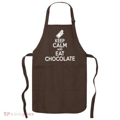 Keep Calm At Eat Chocolate Apron