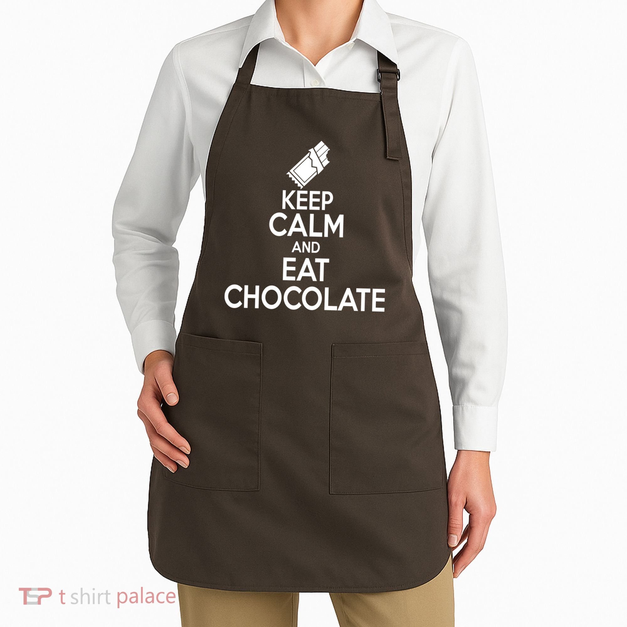 Keep Calm At Eat Chocolate Apron