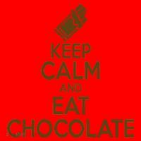 Keep Calm At Eat Chocolate Santa Hat thumb 1