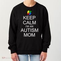 Keep Calm Autism Mom Awareness Women's Sweatshirt thumb 0