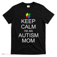 Keep Calm Autism Mom Awareness T-Shirt thumb 0
