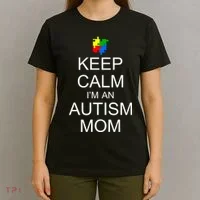 Keep Calm Autism Mom Awareness T-Shirt thumb 4
