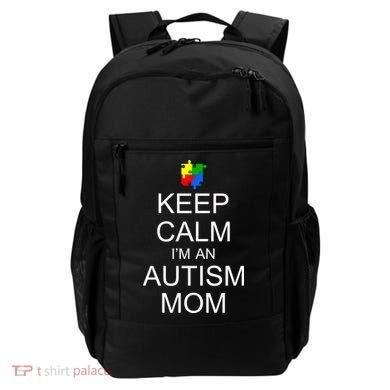 Keep Calm Autism Mom Awareness Backpack