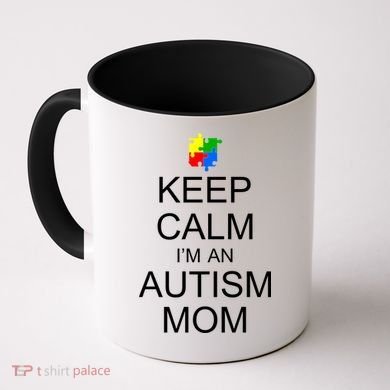 Keep Calm Autism Mom Awareness Coffee Mug