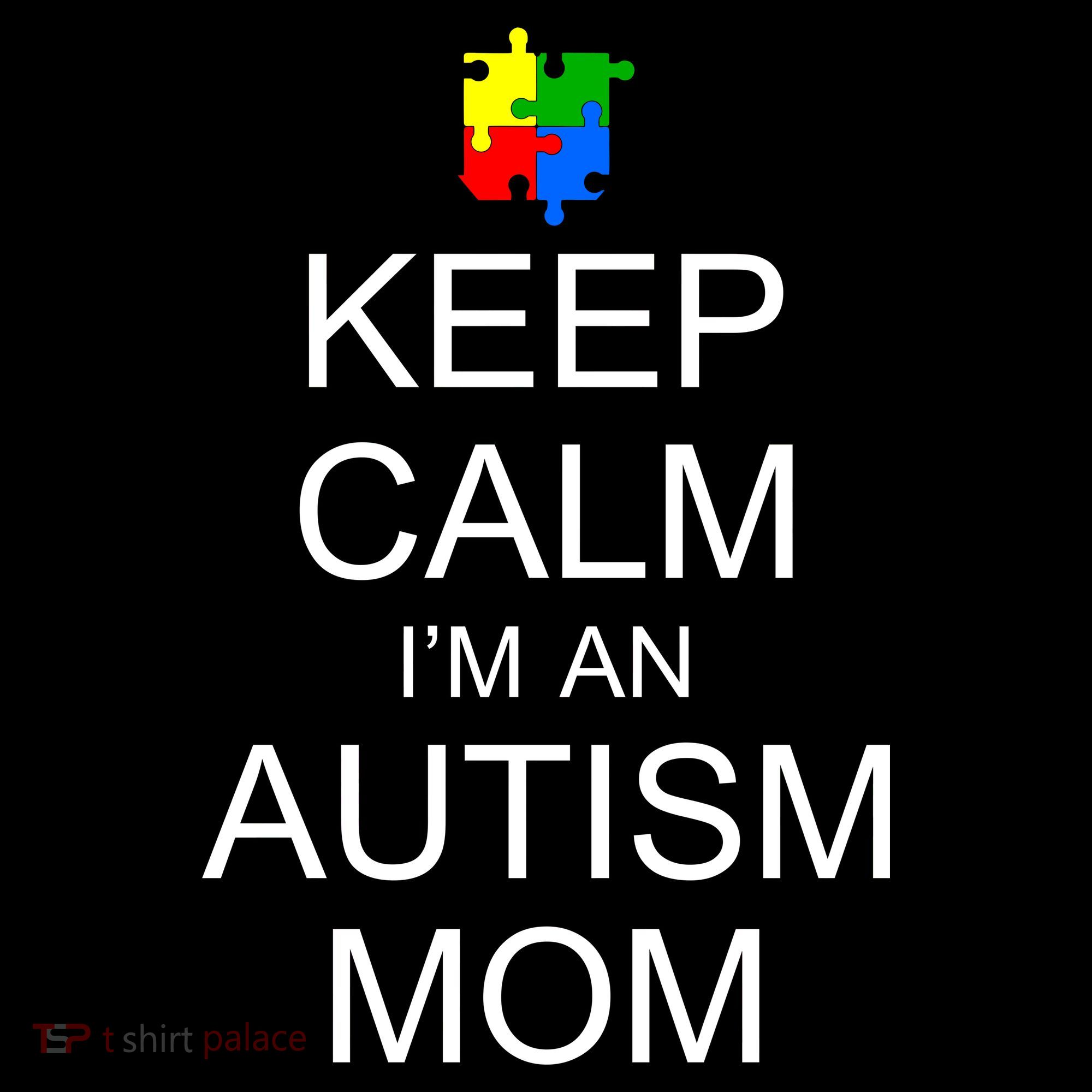 Keep Calm Autism Mom Awareness Coaster