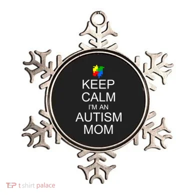 Keep Calm Autism Mom Awareness Ornament