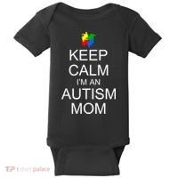 Keep Calm Autism Mom Awareness Baby Bodysuit thumb 0