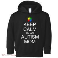 Keep Calm Autism Mom Awareness Toddler Hoodie thumb 0