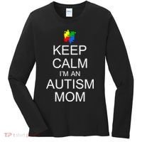 Keep Calm Autism Mom Awareness Women's Long Sleeve Shirt thumb 0