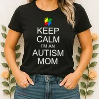 Keep Calm Autism Mom Awareness Women's T-Shirt thumb 2