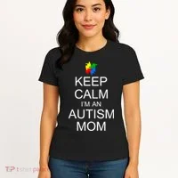 Keep Calm Autism Mom Awareness Women's T-Shirt thumb 4