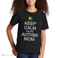 Keep Calm Autism Mom Awareness Kids T-Shirt thumb 2