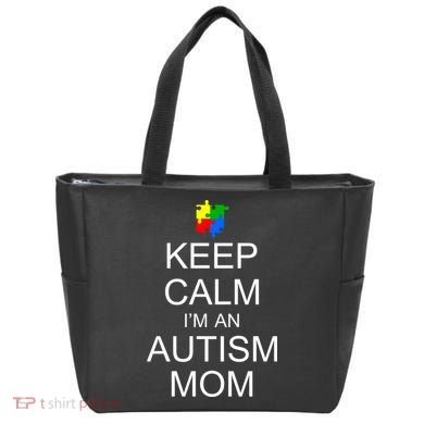 Keep Calm Autism Mom Awareness Bag