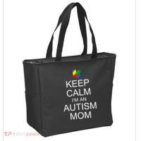 Keep Calm Autism Mom Awareness Bag thumb 2