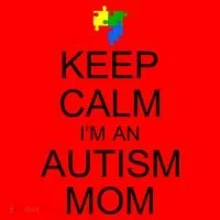 Keep Calm Autism Mom Awareness Santa Hat thumb 1