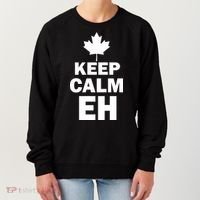 Keep Calm EH Funny Canadian  Women's Sweatshirt thumb 0