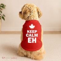 Keep Calm EH Funny Canadian  Doggie Tank thumb 2